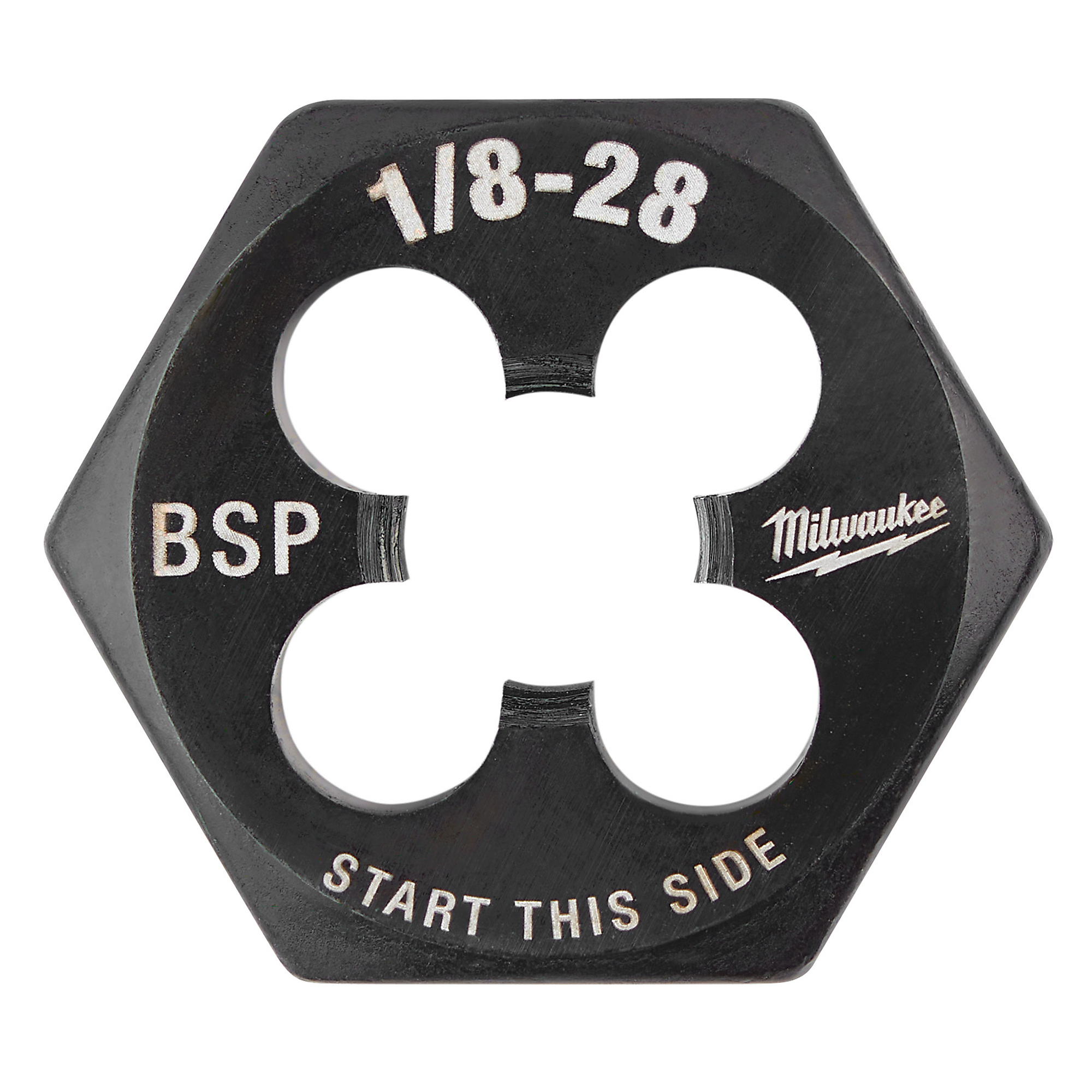 Milwaukee 1/8"-28 BSP 1-Inch Hex Threading Die, Model# 49-57-5390